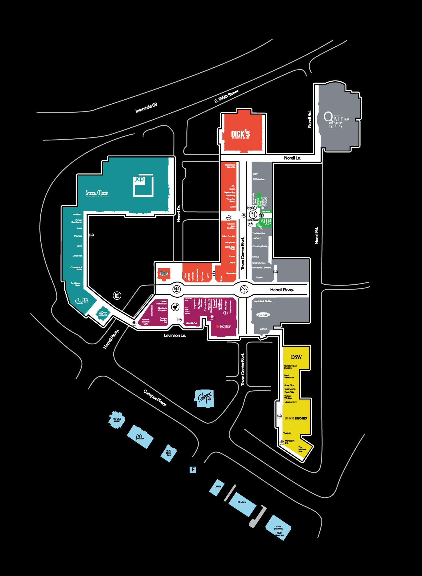 Westfield Shopping Centre Map