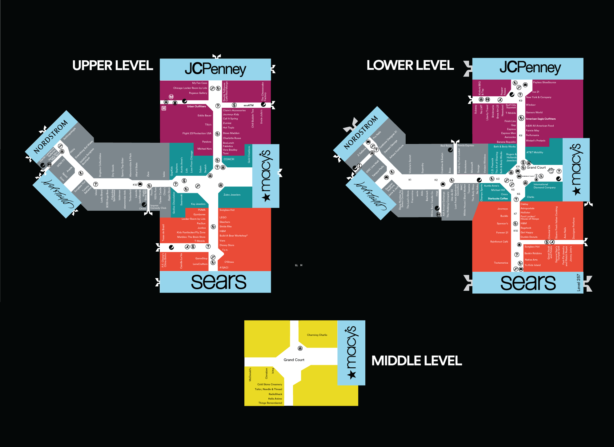 Maps Multiple Stops >> Mall Map of Woodfield Mall, a Simon Mall - Schaumburg, IL Maps Multiple Stops >> Mall Map of Woodfield Mall, a Simon Mall - Schaumburg, IL
