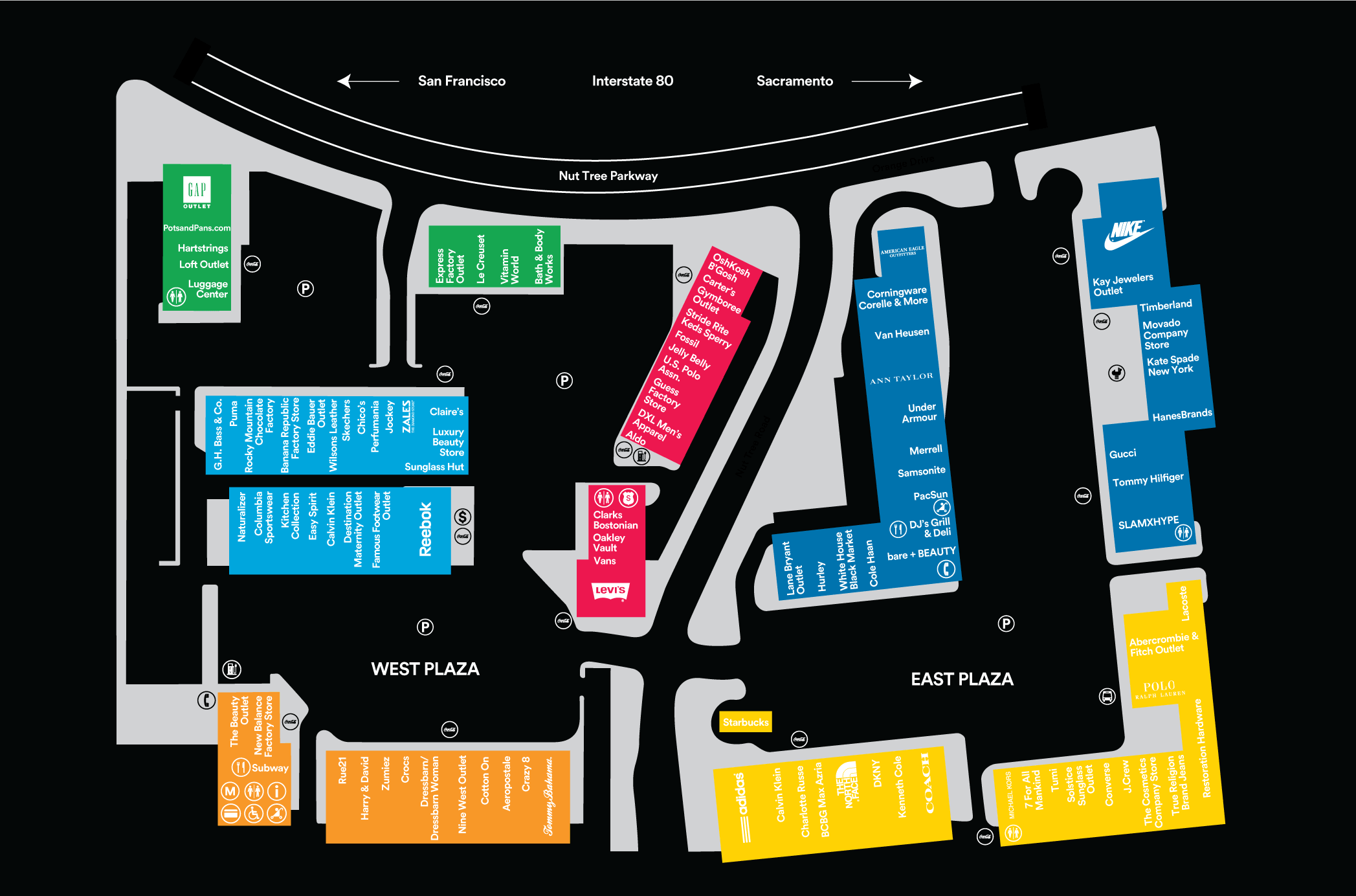 Map Of Cabazon Outlet Stores IUCN Water