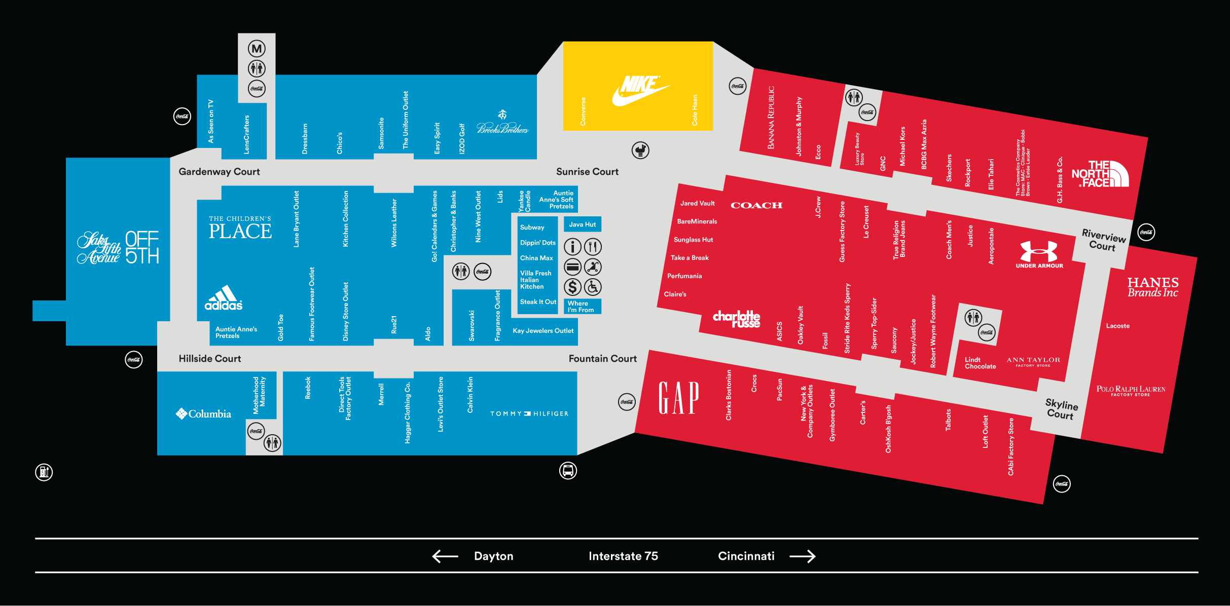 Cincinnati Premium Outlets - Outlet mall in Ohio. Location & hours.