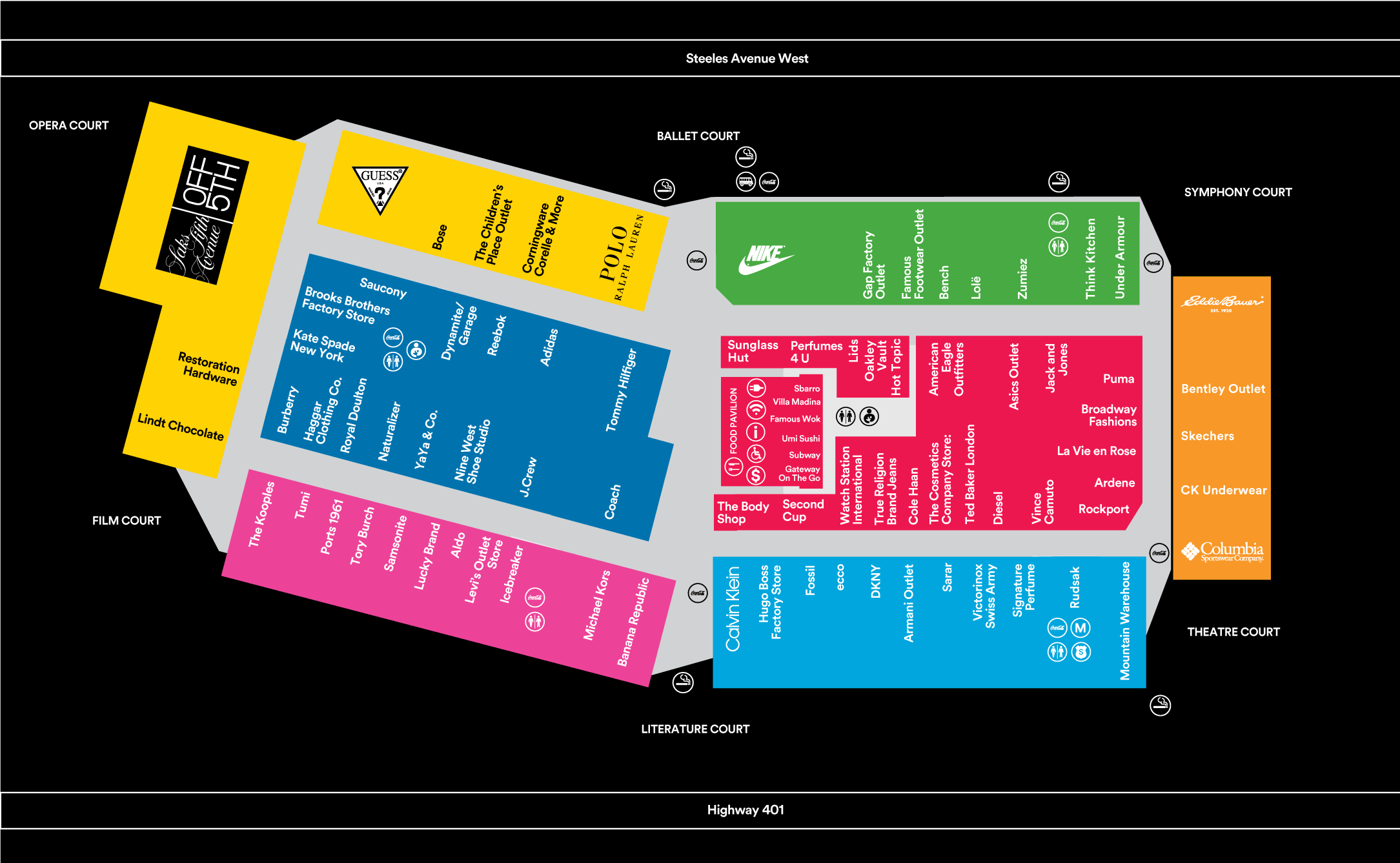 Allen Outlet Mall Stores Map Literacy Basics   8004 